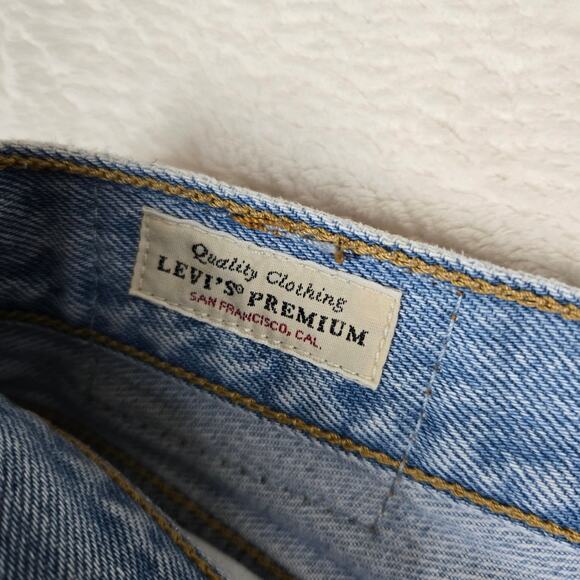 Levi's Premium Wedgie Straight Big E (new collection) Womens 32 0729 - Picture 5 of 13